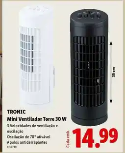 Lidl TRONIC Mini Ventilador Torre 30 W promoção