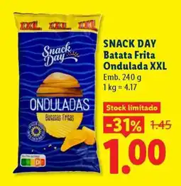 Lidl Snack Day Batata Frita Ondulada XXL promoção