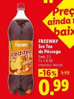 Lidl FREEWAY Ice Tea de Pêssego promoção