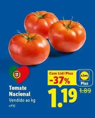 Lidl Tomate Nacional promoção
