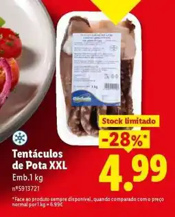 Lidl Tentáculos de Pota XXL promoção