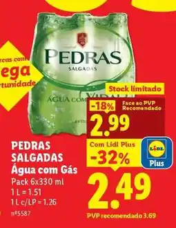 Lidl Pedras Salgadas Água com Gás promoção