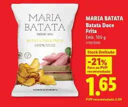 Lidl Maria Batata Batata Doce Frita promoção
