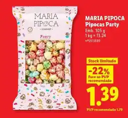 Lidl MARIA PIPOCA Pipocas Party promoção