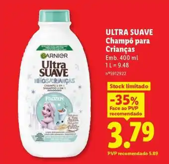 Lidl ULTRA SUAVE Champô para Crianças promoção