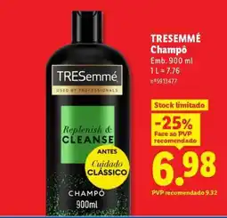 Lidl TRESemmé Champô promoção