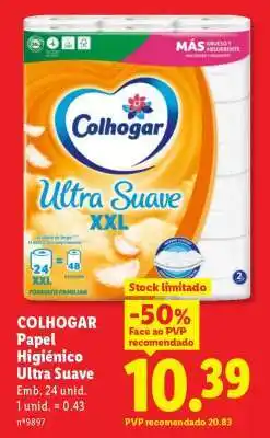 Lidl COLHOGAR Papel Higiénico Ultra Suave promoção