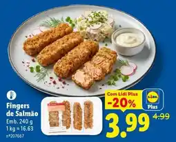 Lidl Fingers de Salmão promoção