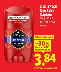 Lidl OLD SPICE Deo Stick Captain promoção