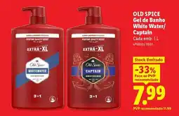 Lidl OLD SPICE Gel de Banho White Water/Captain promoção