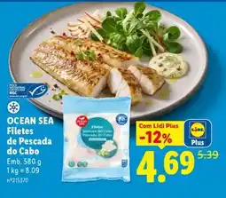 Lidl OCEAN SEA Filetes de Pescada do Cabo promoção