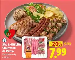 Lidl SAL & GRELHA Churrasco de Porco promoção