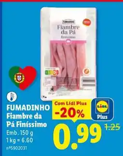 Lidl Fumadinho Fiambre da Pá Finíssimo promoção