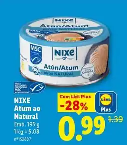 Lidl NIXE Atum ao Natural promoção