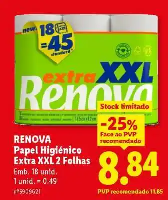 Lidl RENOVA promoção