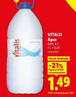 Lidl VITALIS promoção