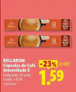 Lidl BELLAROM Cápsulas de Café Intensidade 8 promoção