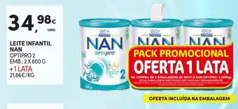 Continente Leite infantil nan optipro 2 promoção