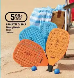 Intermarché Raquetes c/bola Monty Beach promoção
