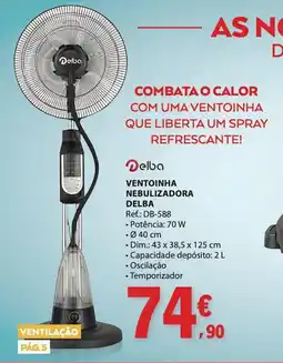 E.Leclerc Ventoinha nebulizadora delba promoção
