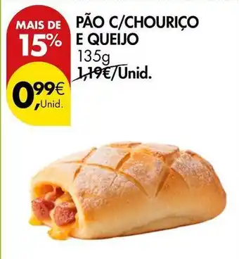 Pingo Doce Pão c/chourico e queijo promoção