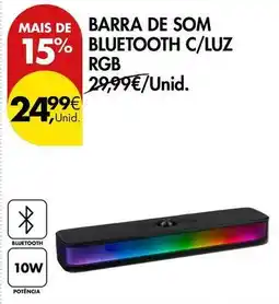 Pingo Doce Barra de som bluetooth c/luz promoção