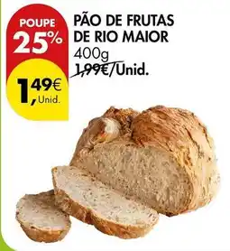 Pingo Doce Rio maior - pão de frutas de promoção