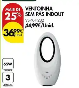 Pingo Doce Ventoinha sem pás indout promoção