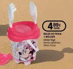 Intermarché Balde de praia + moldes unice toys promoção