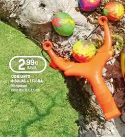 Intermarché Conjunto 4 bolas +1 fisga Koopman promoção