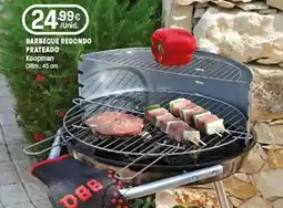 Intermarché Barbecue redondo prateado koopman promoção