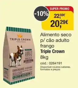 Tibi - Pets for Life Alimento seco p/ cão adulto frango Triple Crown promoção