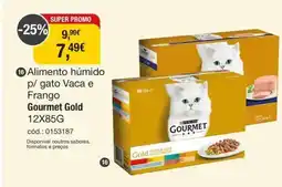 Tibi - Pets for Life Alimento húmido p/gato Vaca e Frango Gourmet Gold promoção