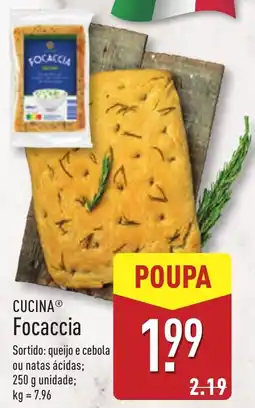 ALDI CUCINA Focaccia promoção