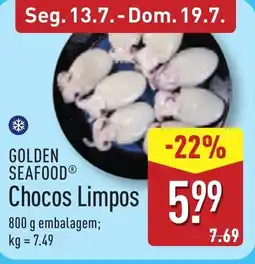ALDI GOLDEN SEAFOOD Chocos Limpos promoção