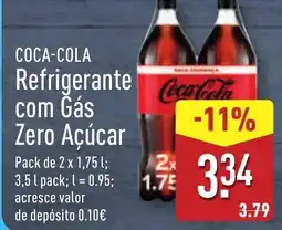 ALDI COCA-COLA Refrigerante com Gás Zero Açúcar promoção