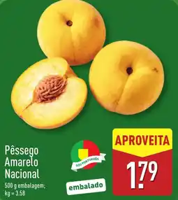 ALDI Pêssego Amarelo Nacional promoção