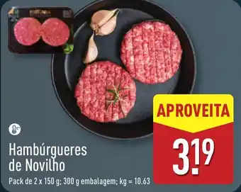 ALDI Hambúrgueres de Novilho promoção