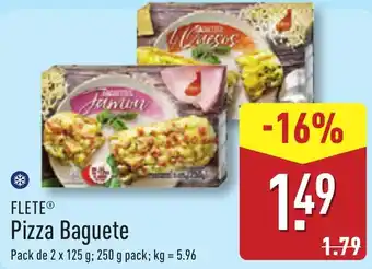 ALDI FLETE Pizza Baguete promoção