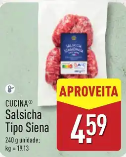 ALDI CUCINA Salsicha Tipo Siena promoção
