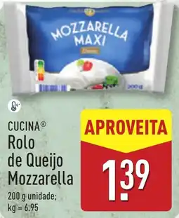 ALDI CUCINA Rolo de Queijo Mozzarella promoção