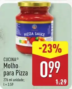 ALDI CUCINA Molho para Pizza promoção