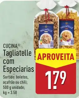 ALDI CUCINA Tagliatelle com Especiarias promoção