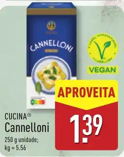 ALDI CUCINA Cannelloni promoção
