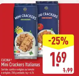 ALDI CUCINA Mini Crackers Italianas promoção