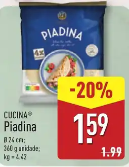 ALDI CUCINA Piadina promoção