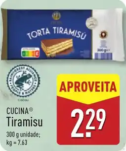 ALDI CUCINA Tiramisu promoção