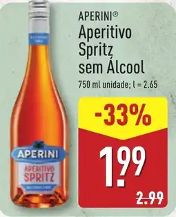 ALDI APERINI Aperitivo Spritz sem Álcool promoção