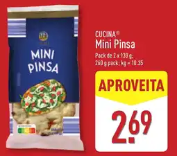 ALDI CUCINA Mini Pinsa promoção
