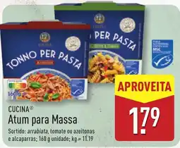 ALDI CUCINA Atum para Massa promoção